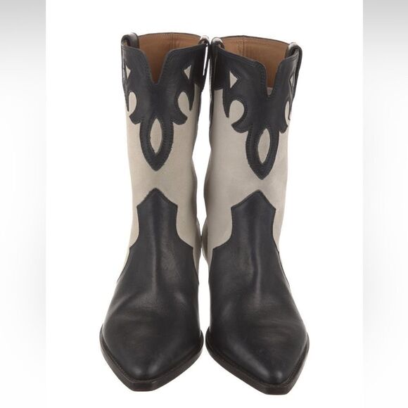 Isabel Marant Duoni suede and leather cowboy boots sz 36 - Picture 4 of 4